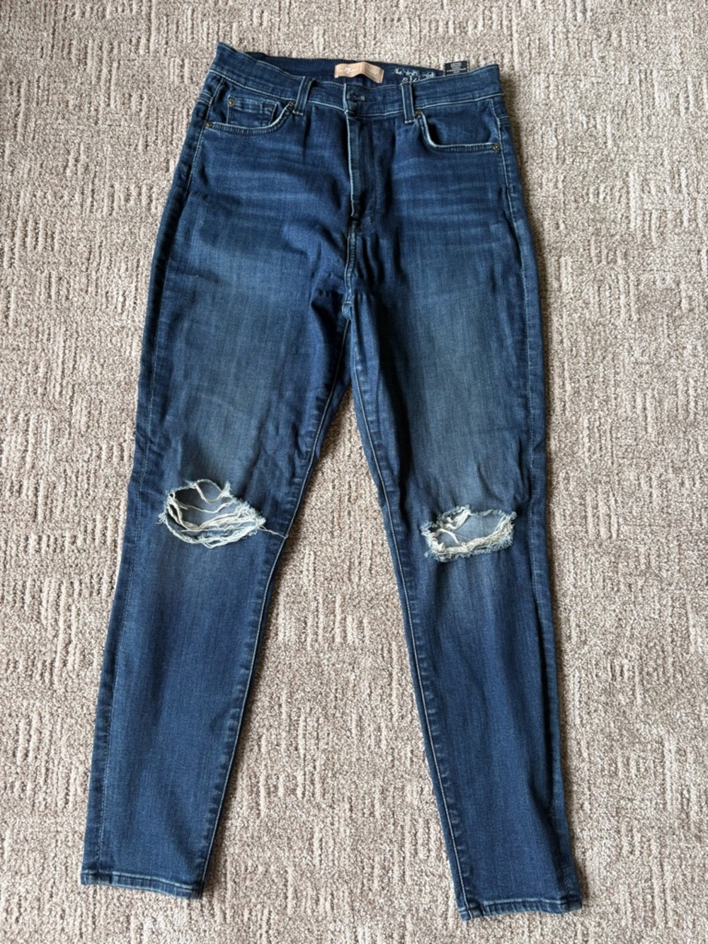 7 For All Mankind High Waist Ankle Skinny Jeans